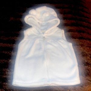 Carters soft cotton vest w\bunny ears on hood. 18months. Good condition